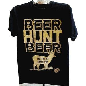 Classic Teaze Men T Shirt Size Small Hunting Graphic Black